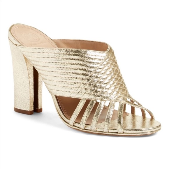 Tory Burch Shoes - Tori Burch Brida Quilted Open Toe Mule